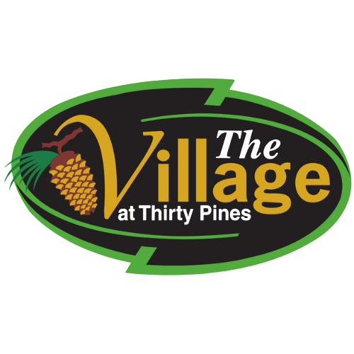 The logo for The Village at Thirty Pines.